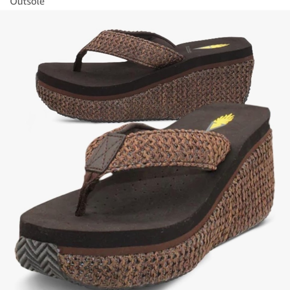 Volatile Brown Platform Sandals
